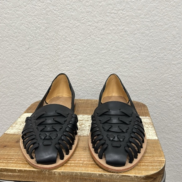 Nisolo Women’s Huarache Leather Sandals  Black Size 11 - Picture 4 of 8